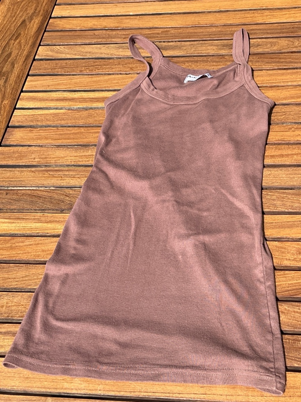 Michael Stars One Size Fits Most brown tank top